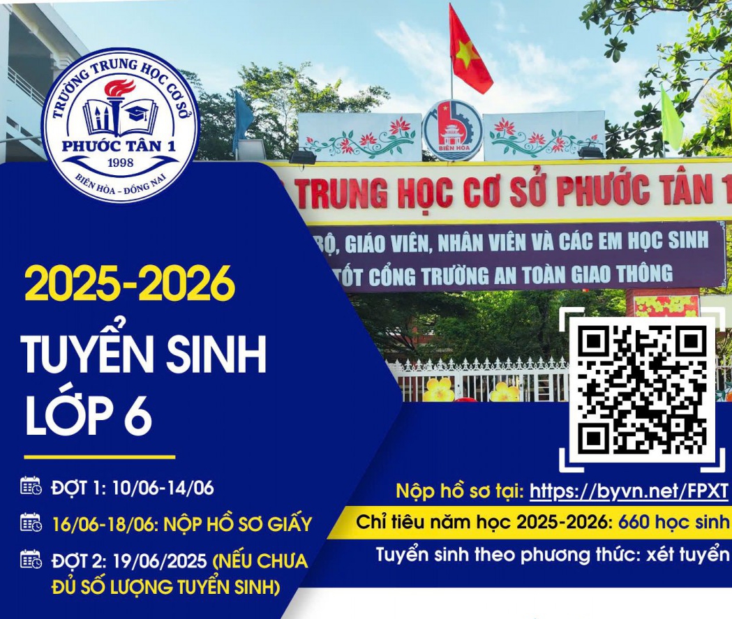 THÔNG BÁO TUYỂN SINH LỚP 6 Năm học 2025–2026